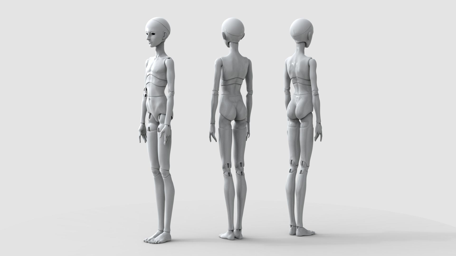 BJD doll boy Lemuel ball joint doll 3D print model_1