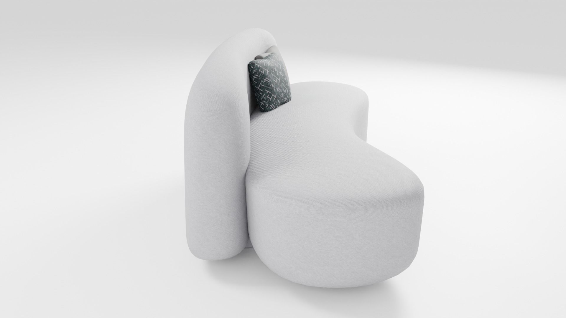 Small sofa in light colors in an elegant style 3D model_1