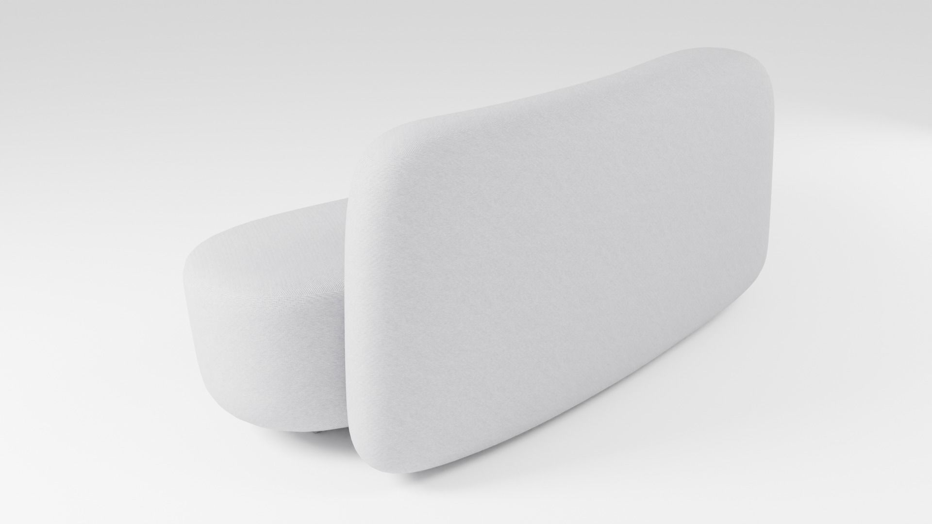 Small sofa in light colors in an elegant style 3D model_3