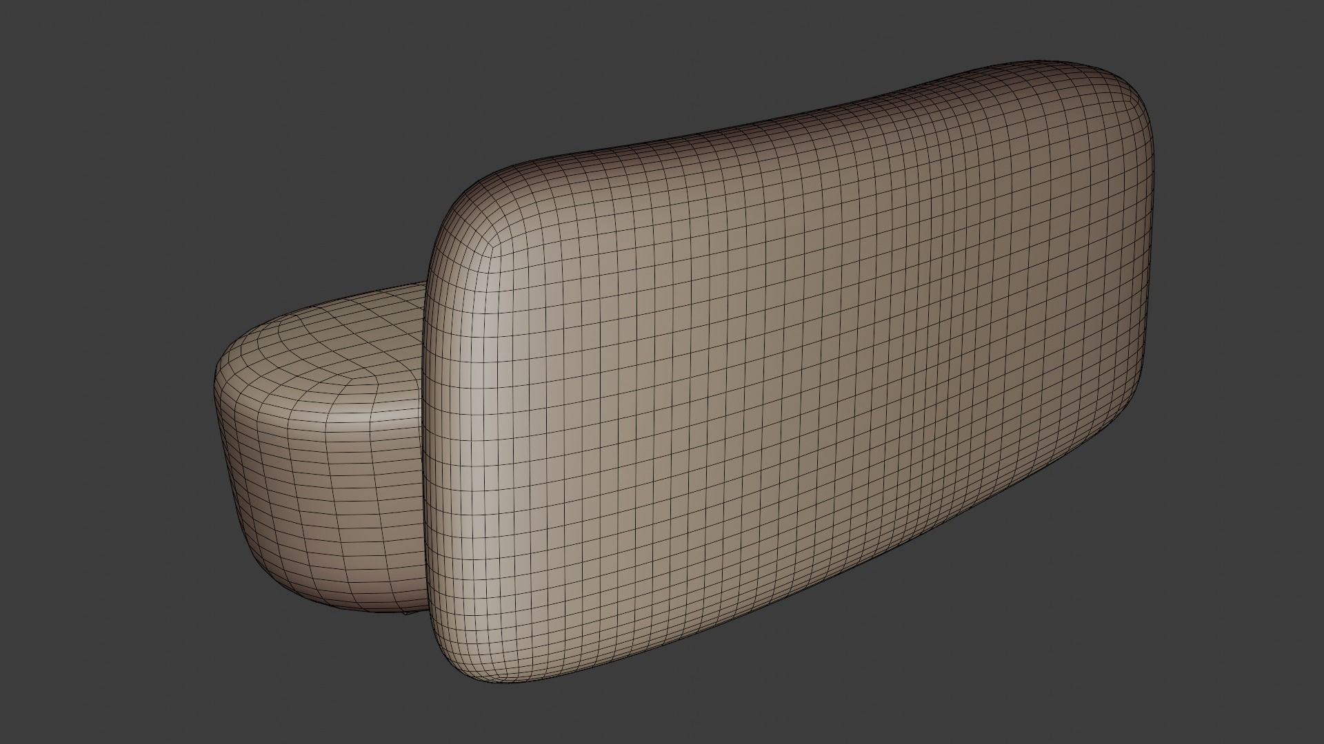 Small sofa in light colors in an elegant style 3D model_7