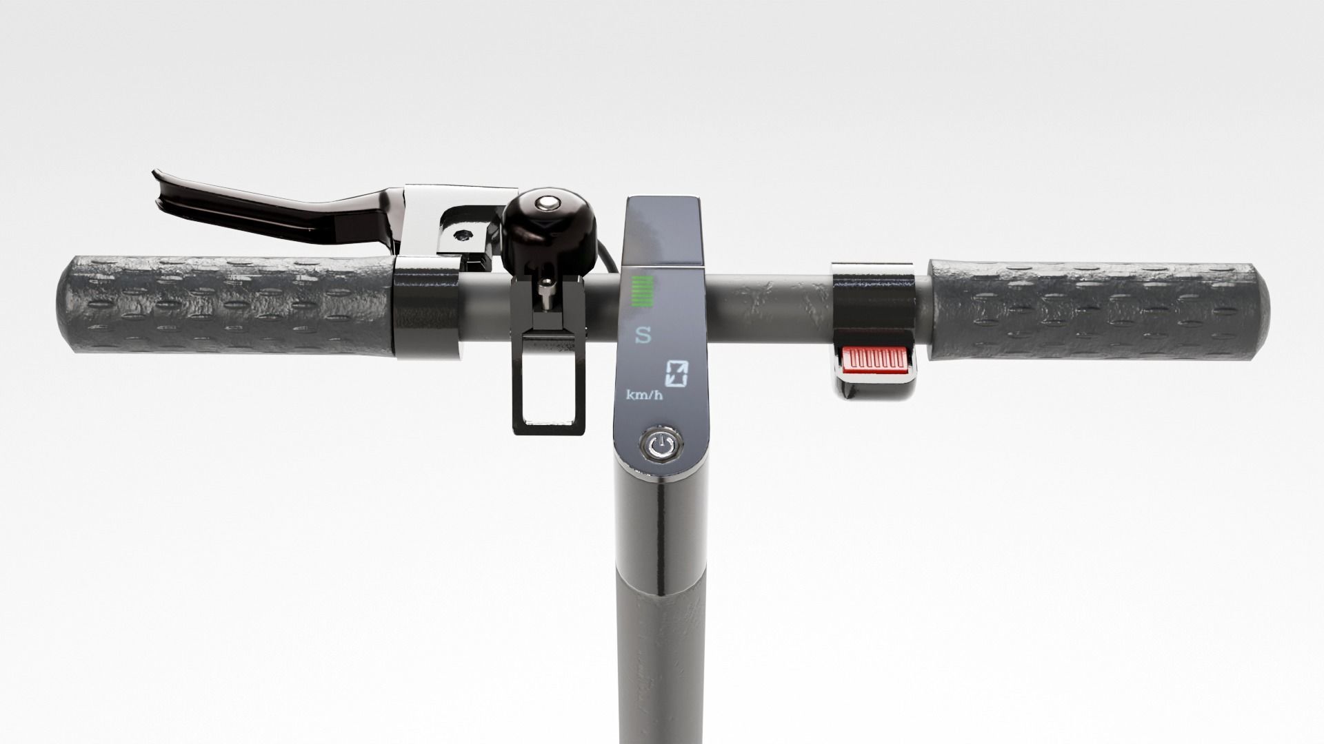 electric scooter Low-poly 3D model_4