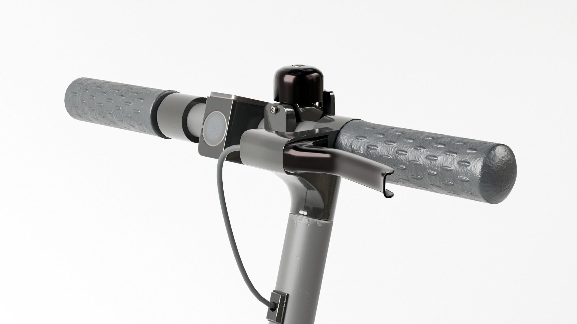 electric scooter Low-poly 3D model_8