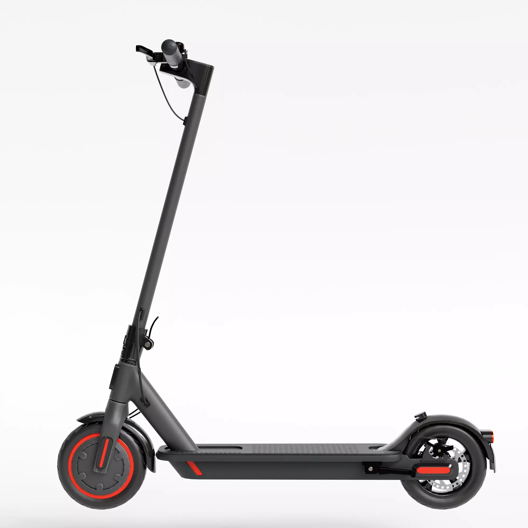 electric scooter Low-poly 3D model_0