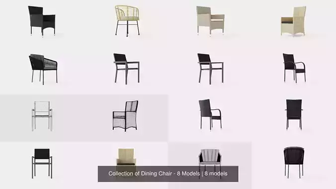 Collection of Dining Chair - 8 Models 