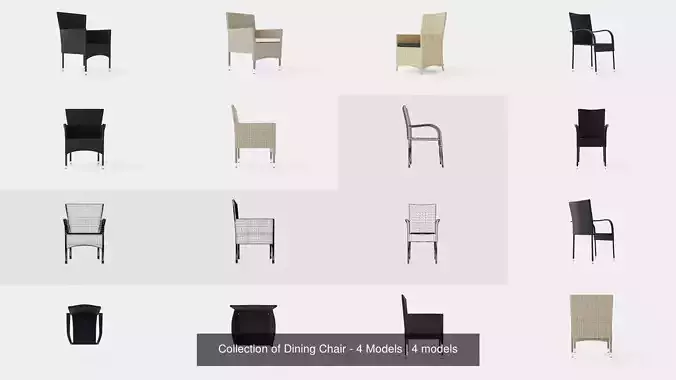 Collection of Dining Chair - 4 Models 