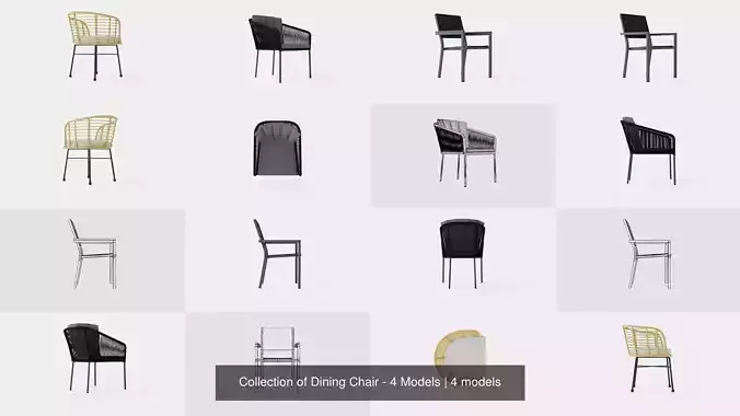 Collection of Dining Chair - 4 Models 