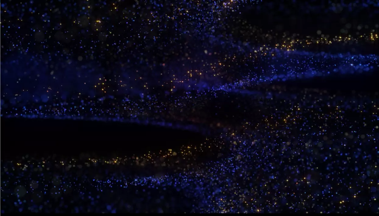 Dreamy star particles abstract space special effects 3D model_0