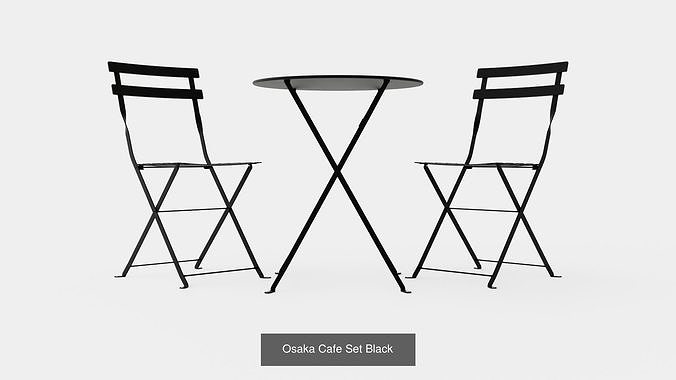 Collection of Cafe Set - 10 Models 3D Model Pack 6