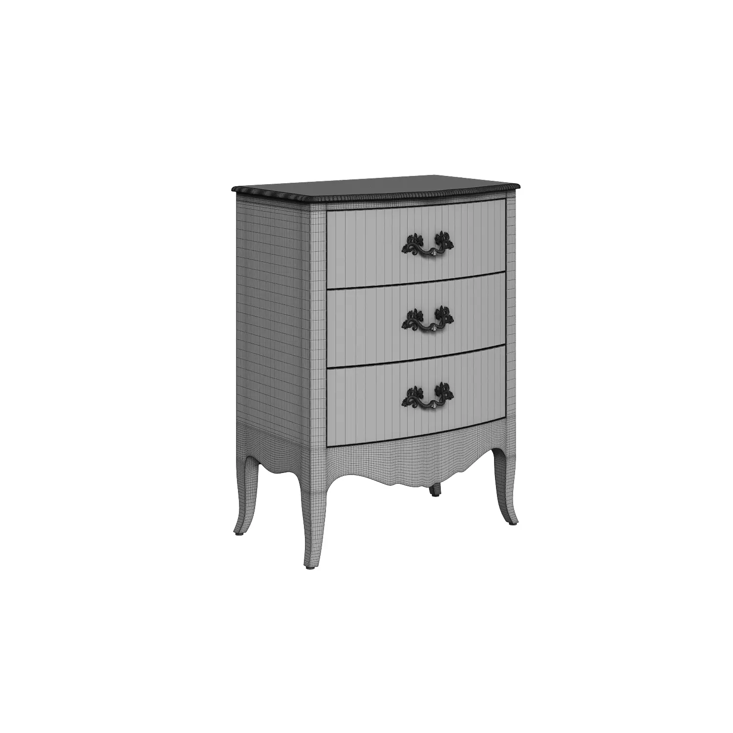 Small chest of drawers Florence model 3D model_0