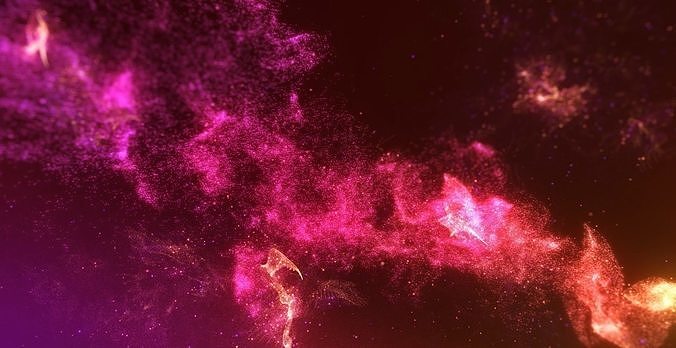 Galaxy space universe star particle space special effects 3D model