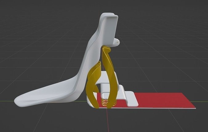 AI chair Low-poly 3D model