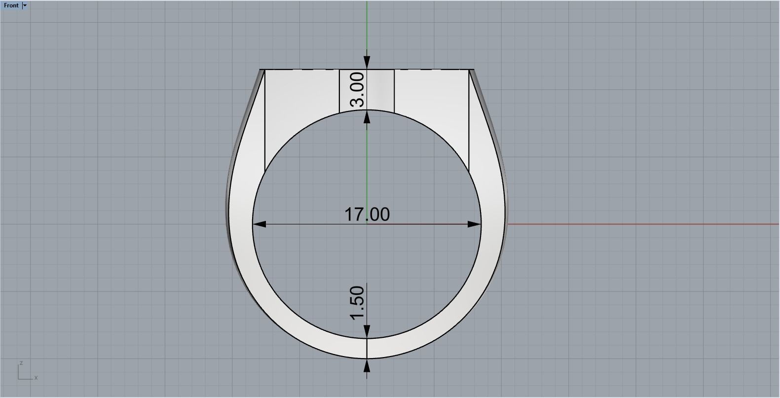 Ankh cross ring model 889 3D print model_7