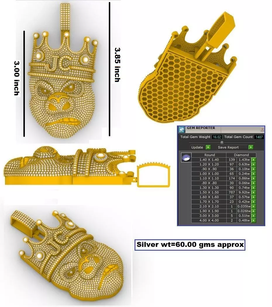 hiphoop pendent 2 3D print model_0