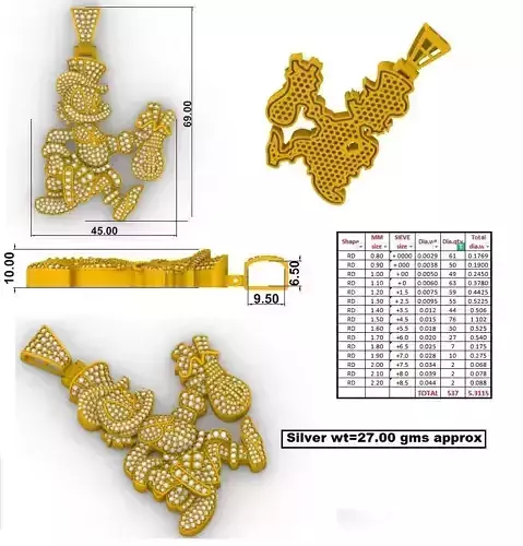 Hiphoop cartop pendent 