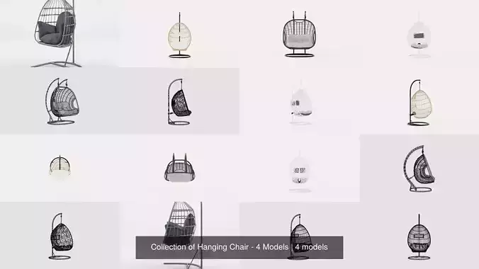 Collection of Hanging Chair - 4 Models 