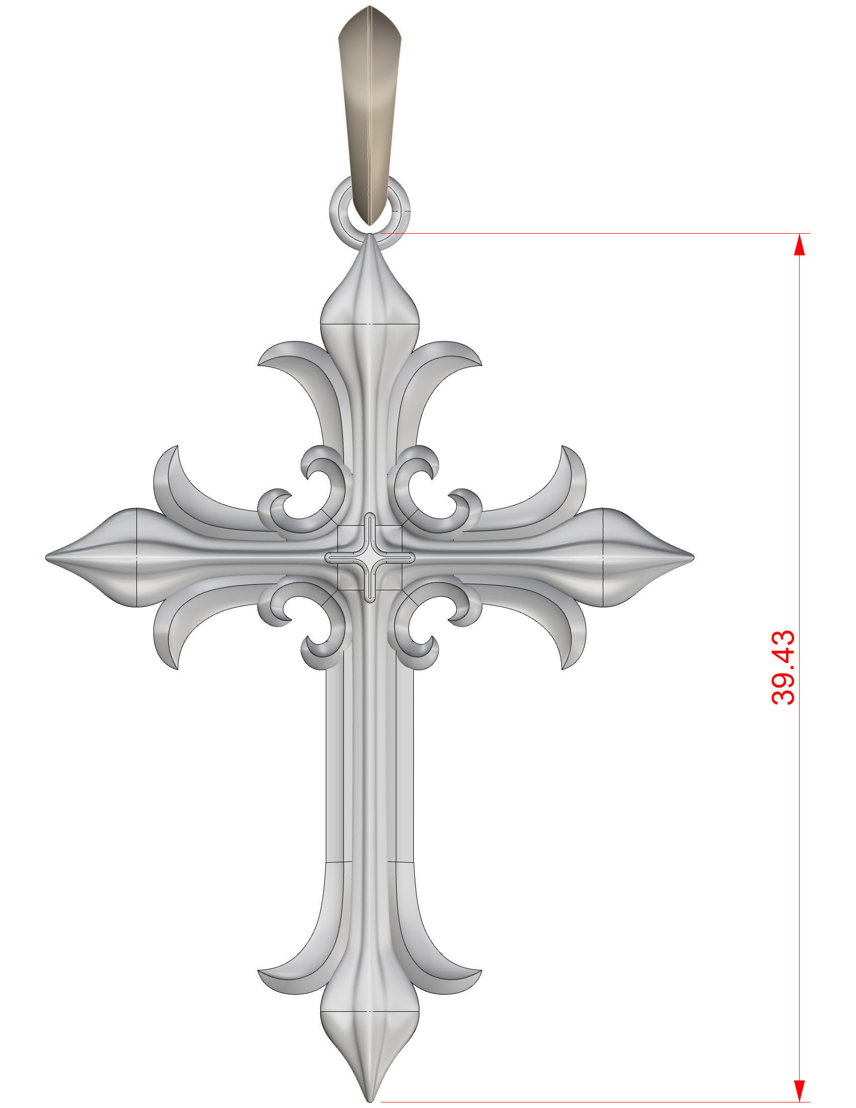 Cross 3D print model_11