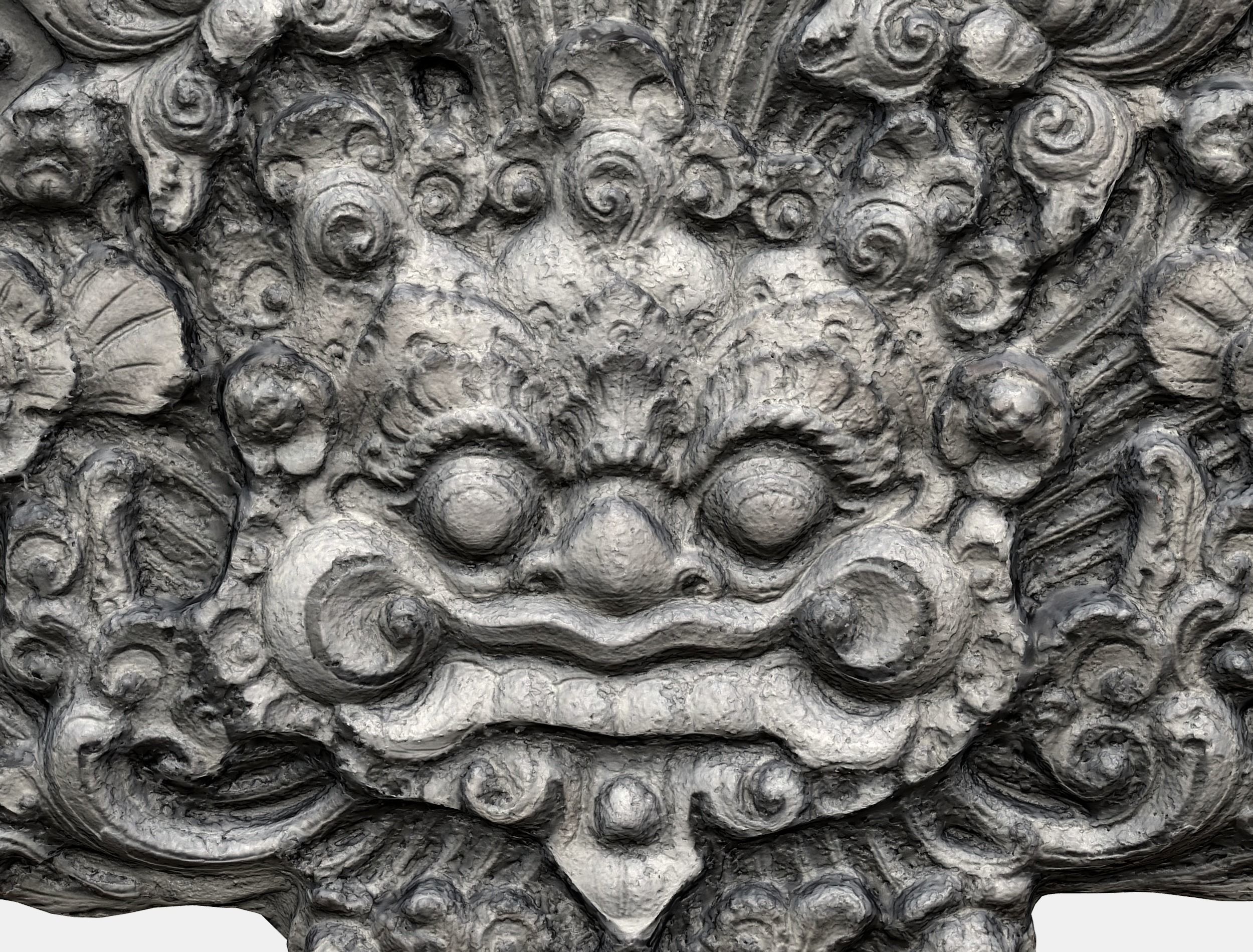  Balinese Concrete Barelief 3 Bas-Relief 3D model_27