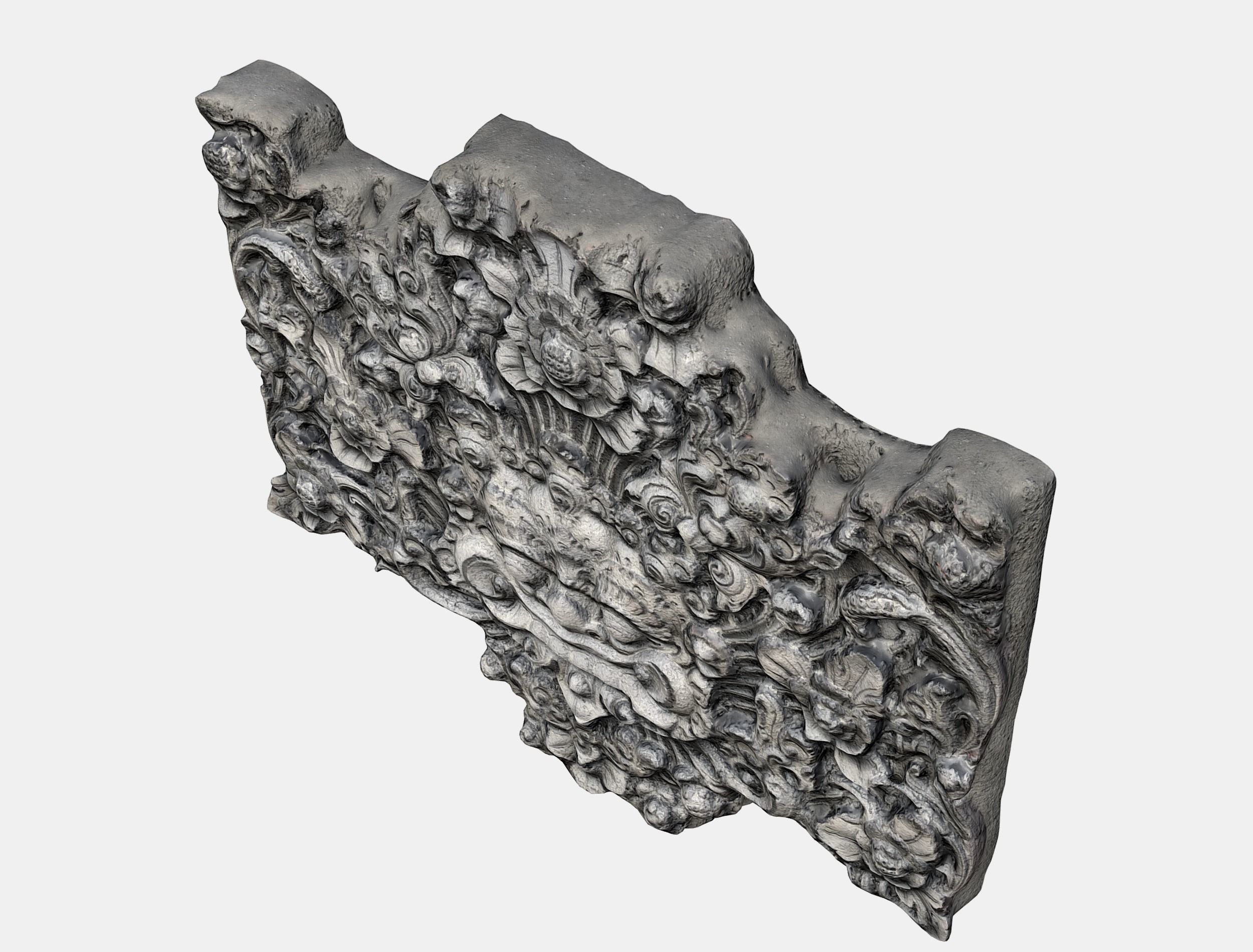  Balinese Concrete Barelief 3 Bas-Relief 3D model_21