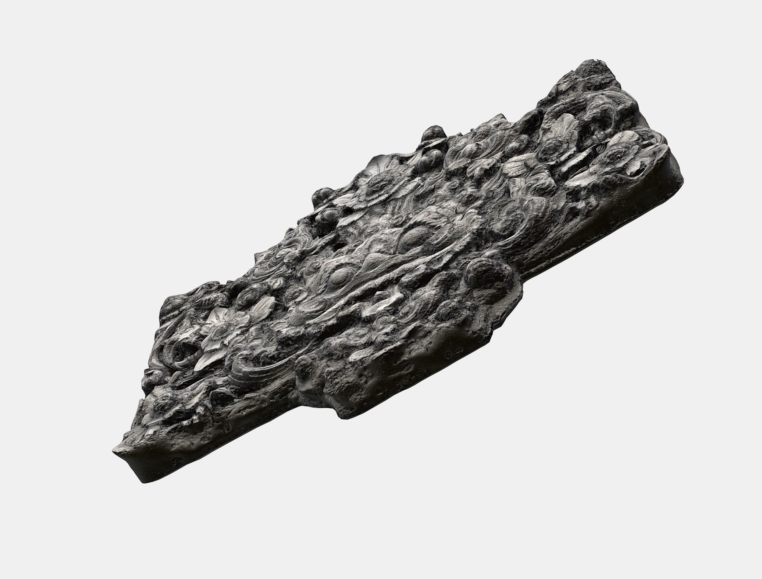  Balinese Concrete Barelief 3 Bas-Relief 3D model_23