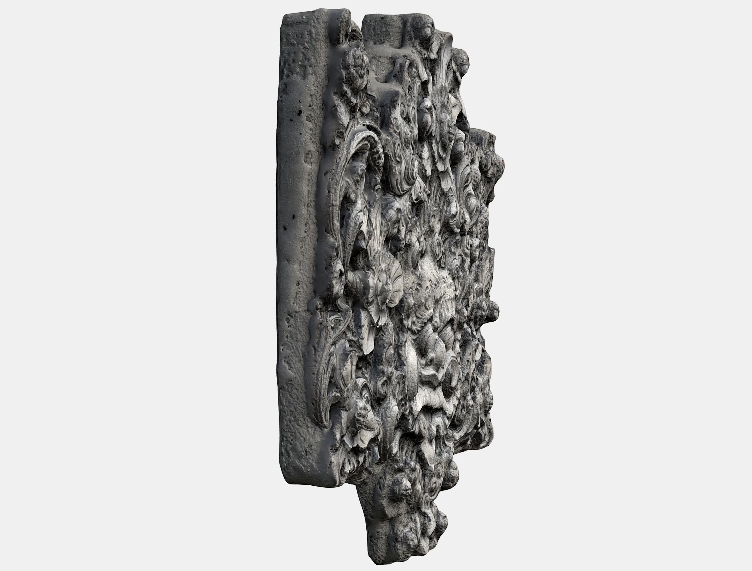  Balinese Concrete Barelief 3 Bas-Relief 3D model_6