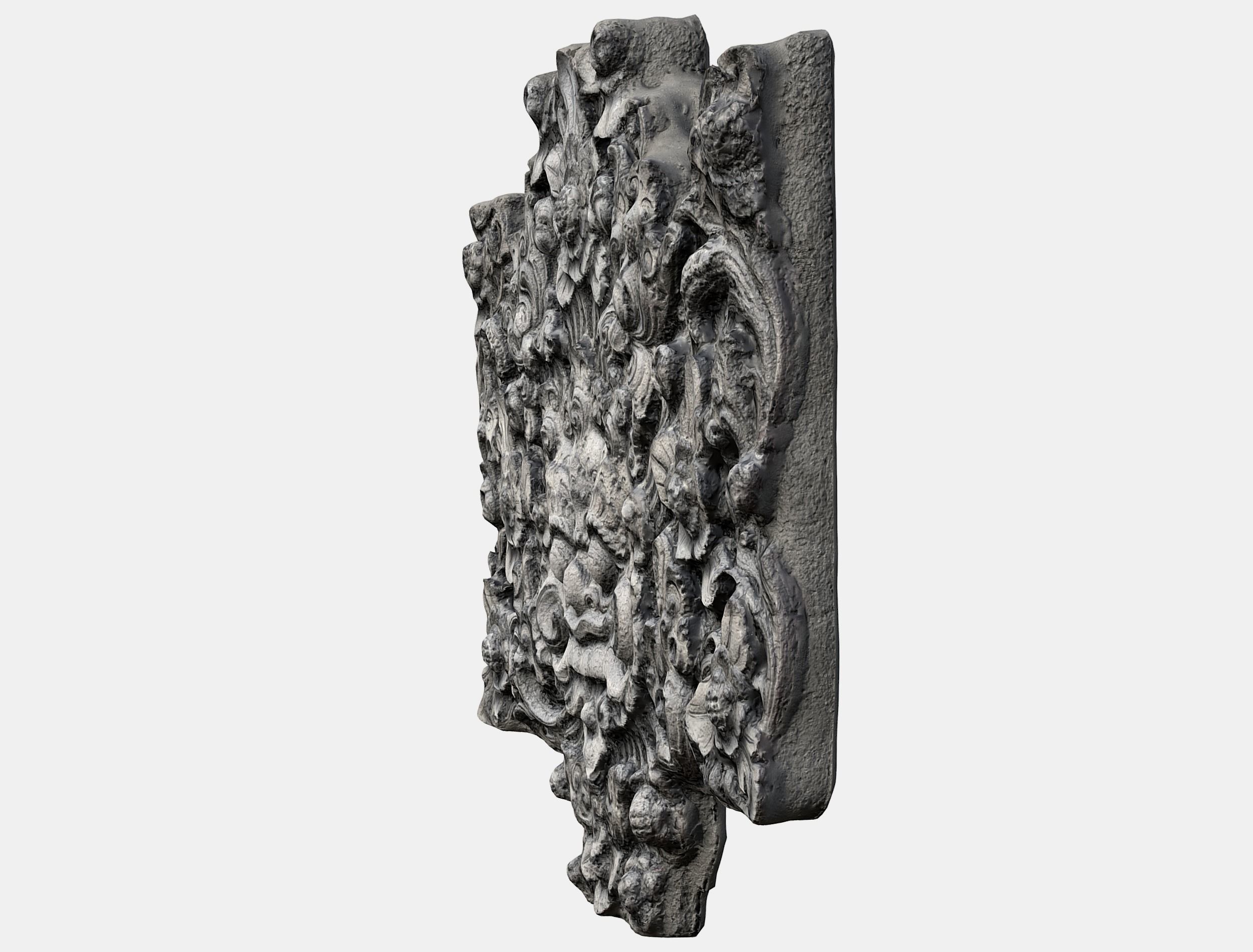  Balinese Concrete Barelief 3 Bas-Relief 3D model_8