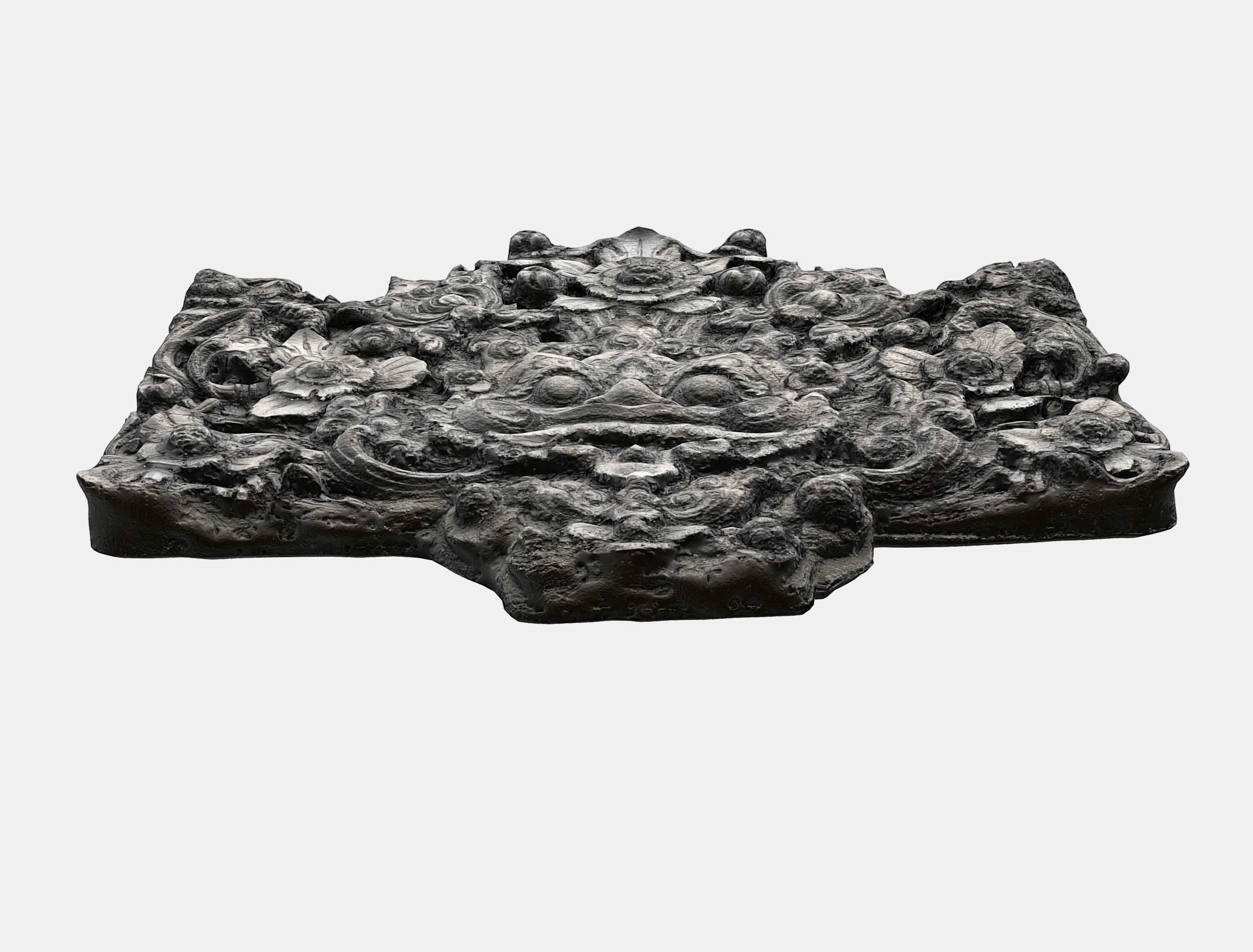  Balinese Concrete Barelief 3 Bas-Relief 3D model_19