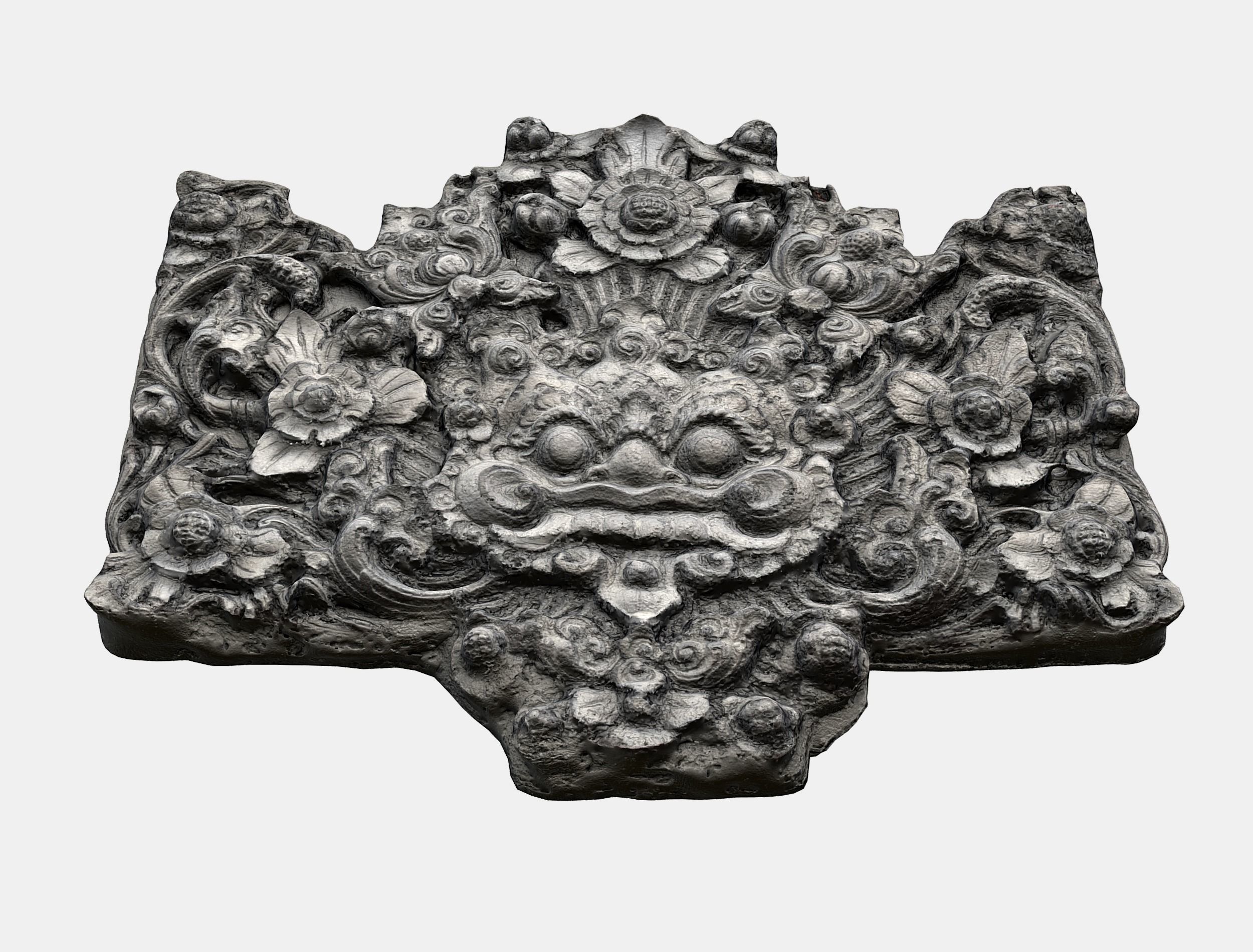  Balinese Concrete Barelief 3 Bas-Relief 3D model_18