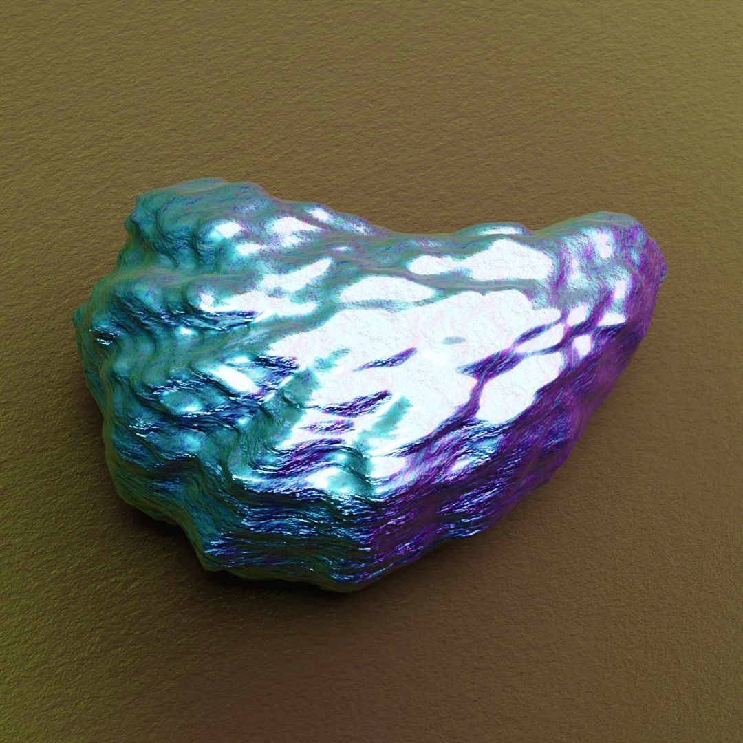 oyster shell volume 1 3D print model_1