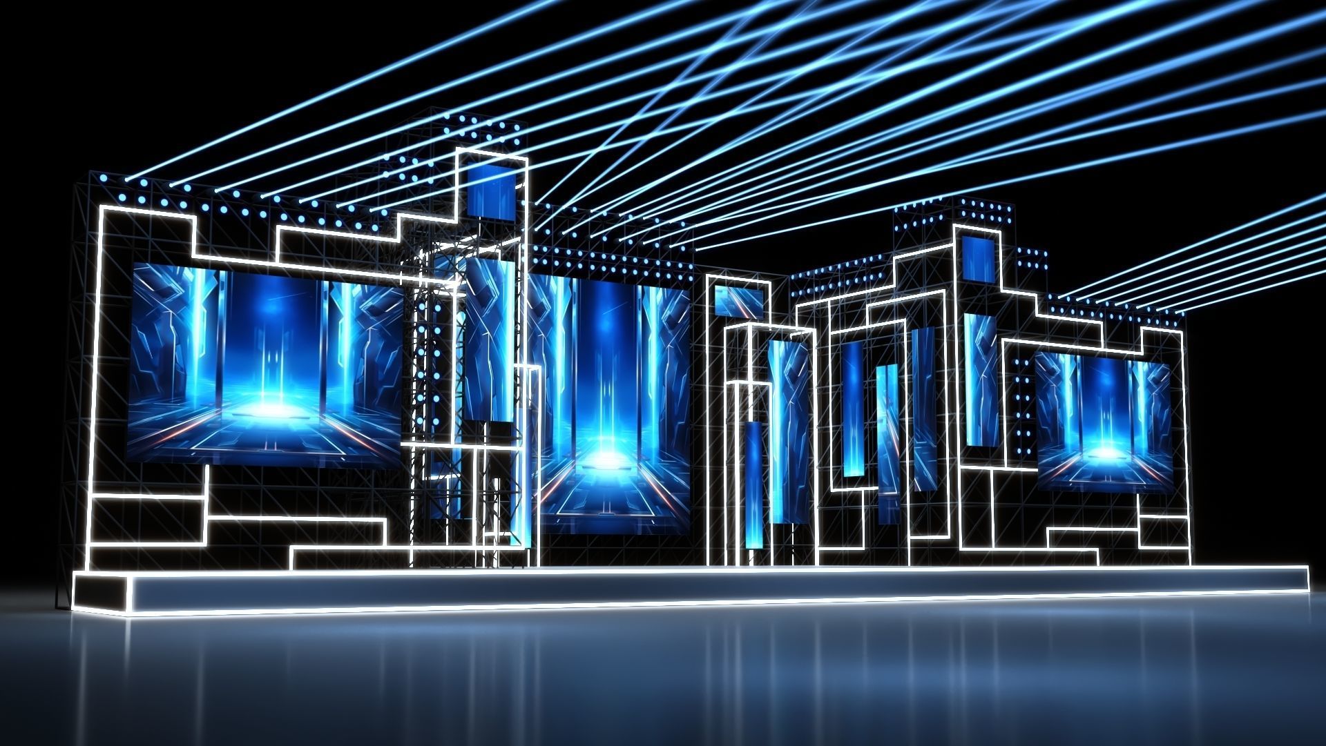 Concert Stage 05 design 3D model_1