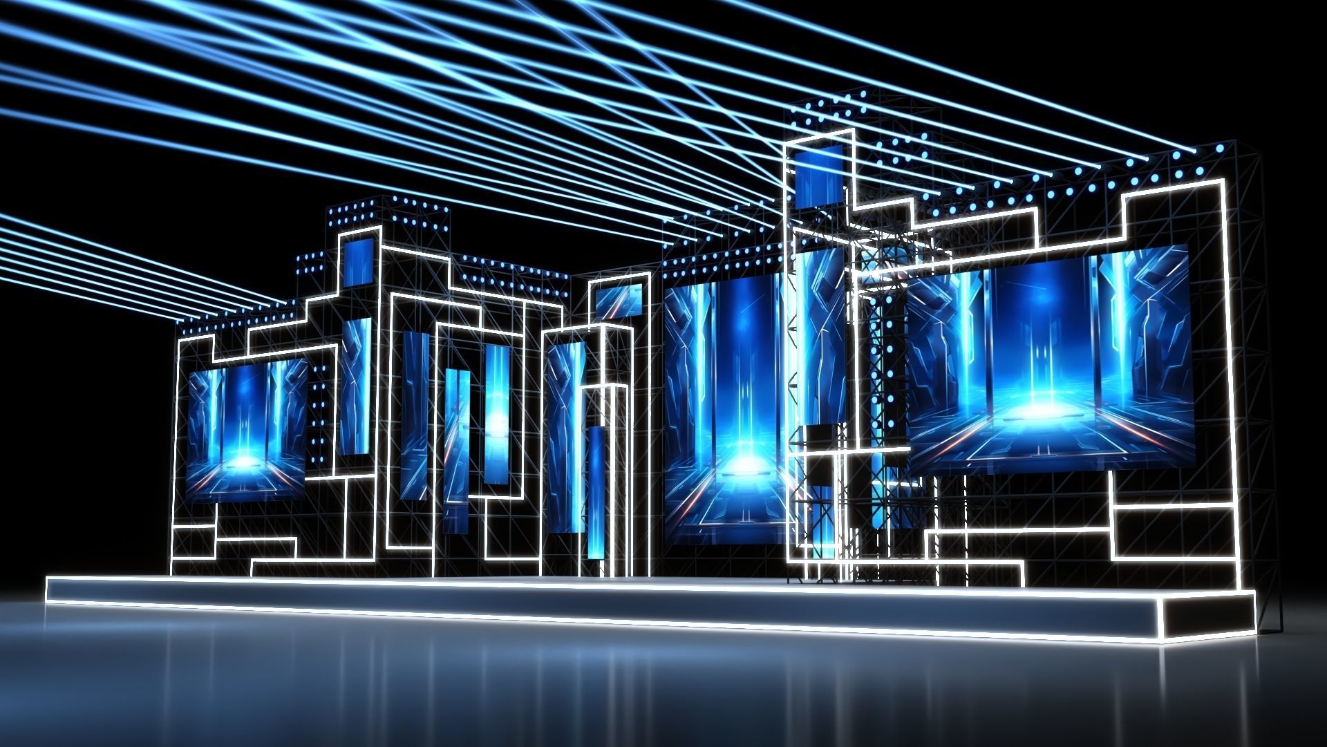 Concert Stage 05 design 3D model_2