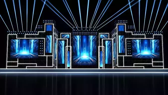 Concert Stage 05 design 3D model