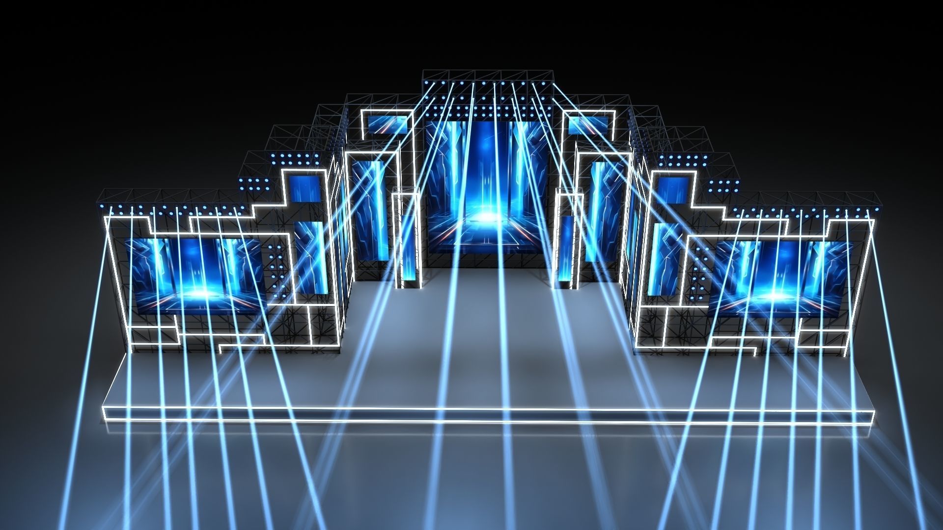 Concert Stage 05 design 3D model_4