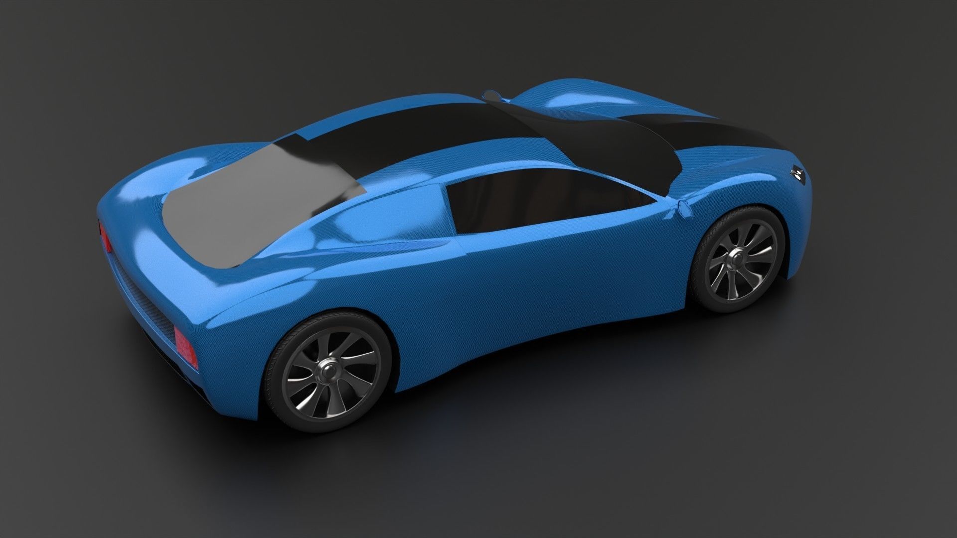 racing car Low-poly 3D model_6