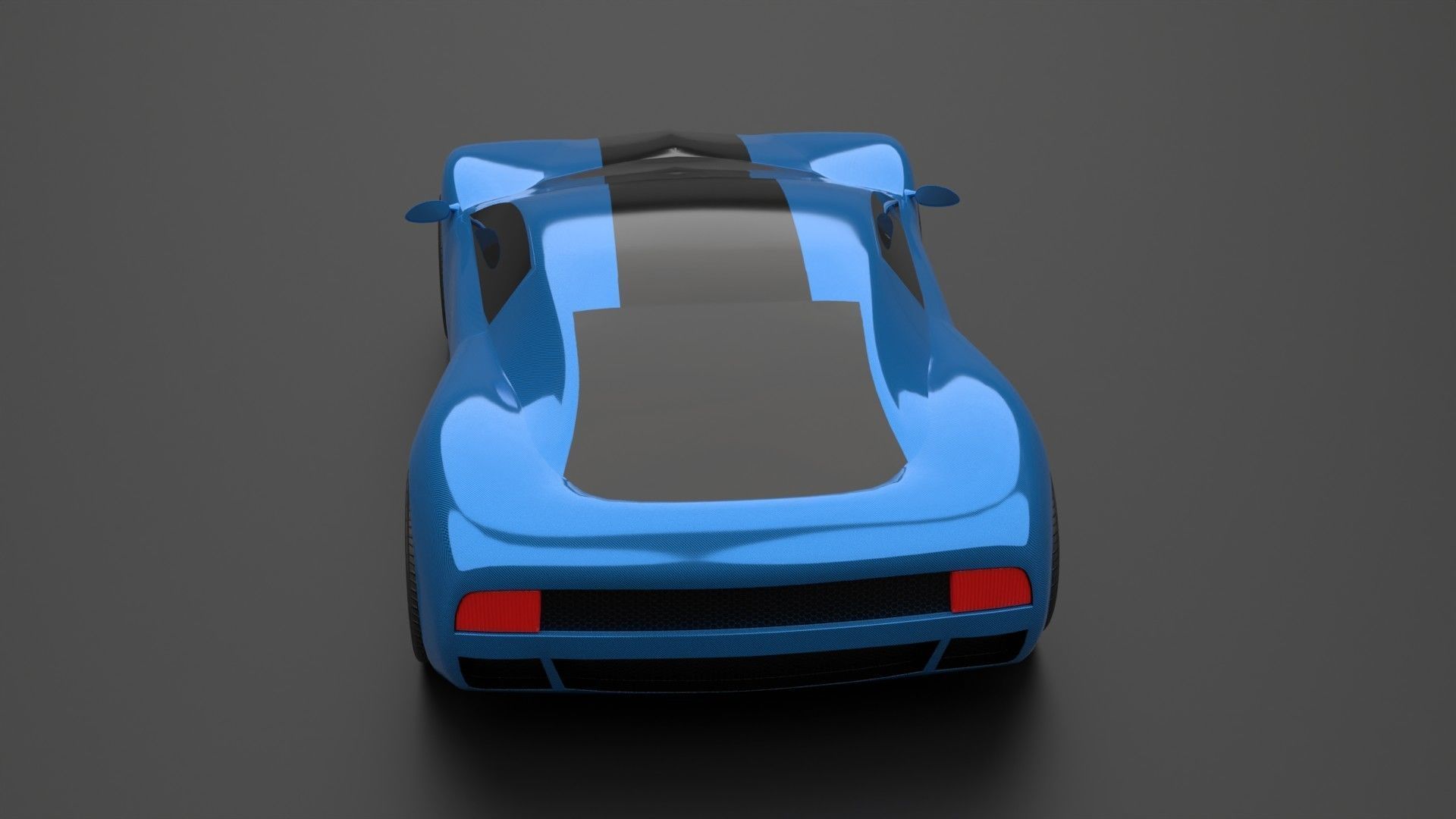 racing car Low-poly 3D model_4