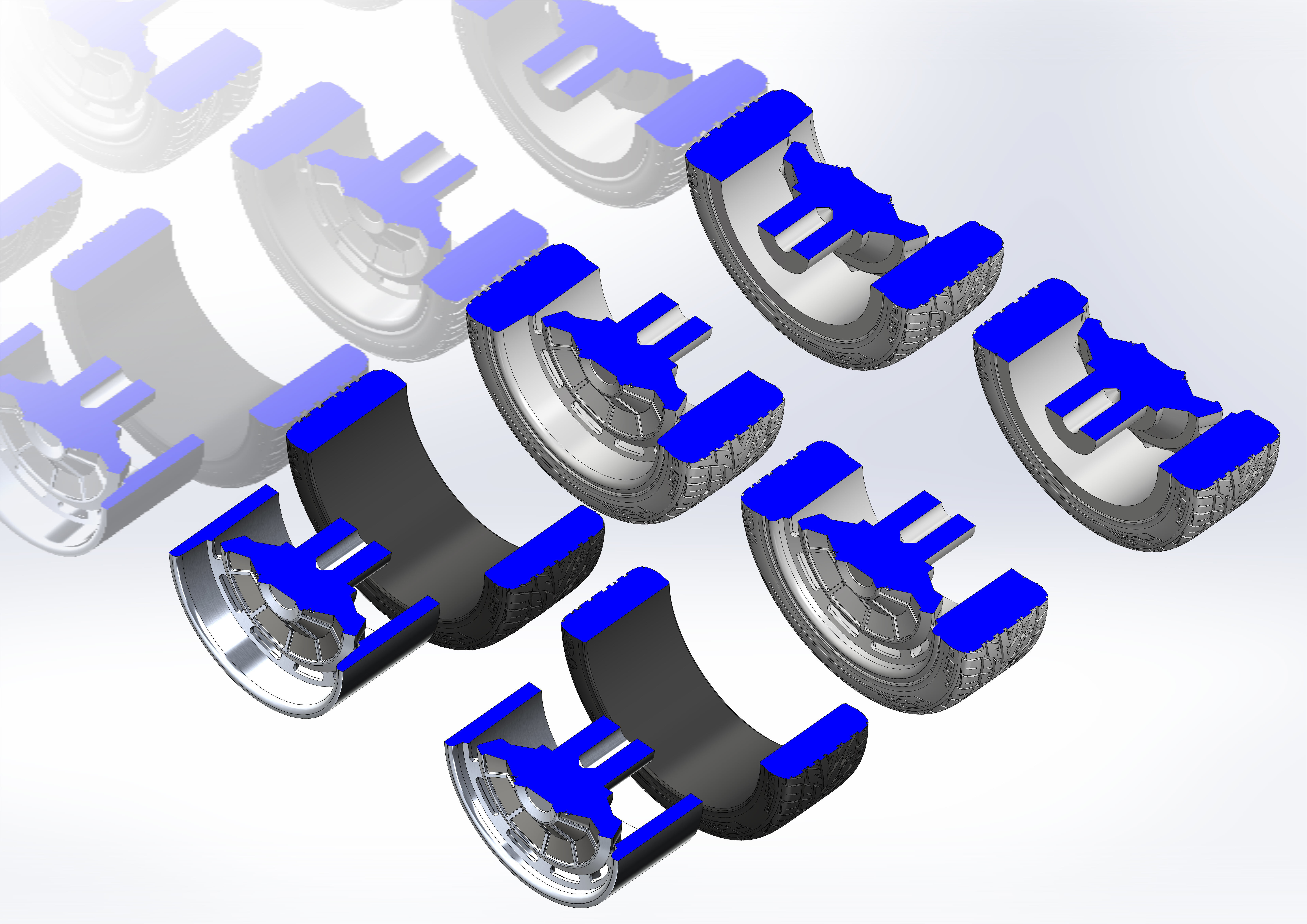 Custom wheels Raceline Impala for your scale model 3D print model_10