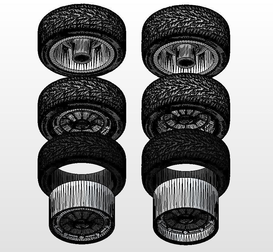 Custom wheels Raceline Impala for your scale model 3D print model_16