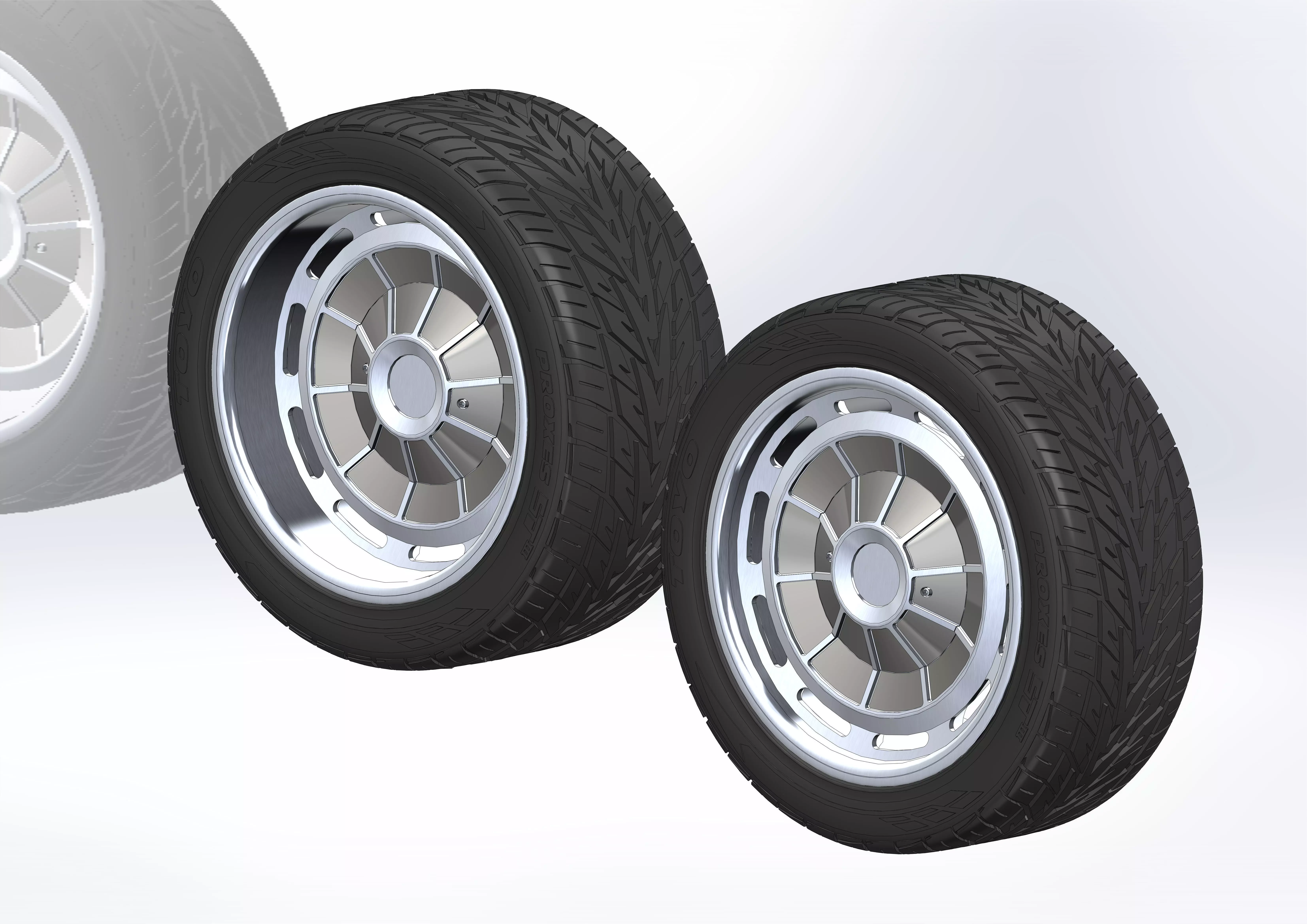 Custom wheels Raceline Impala for your scale model 3D print model_0