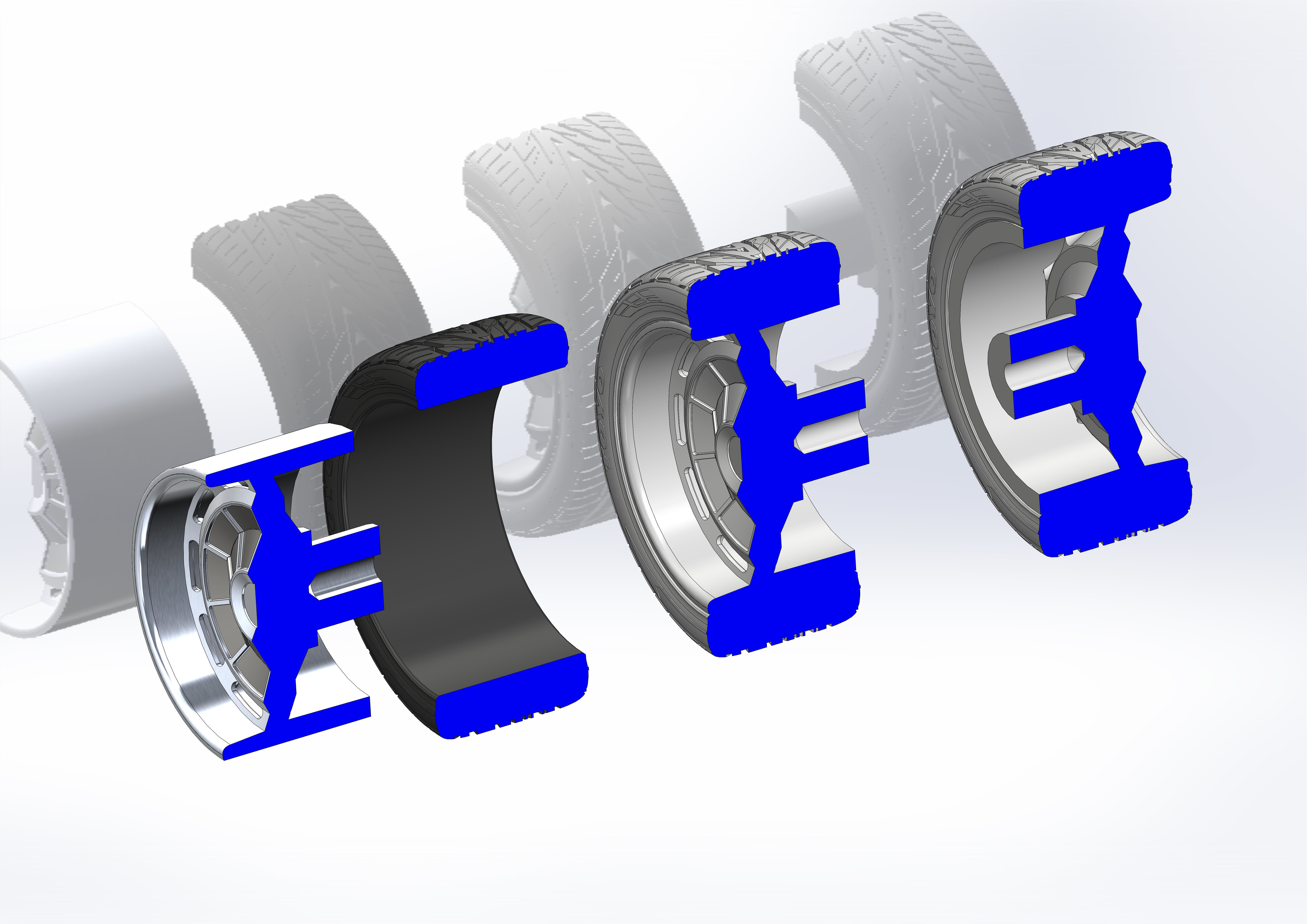 Custom wheels Raceline Impala for your scale model 3D print model_13