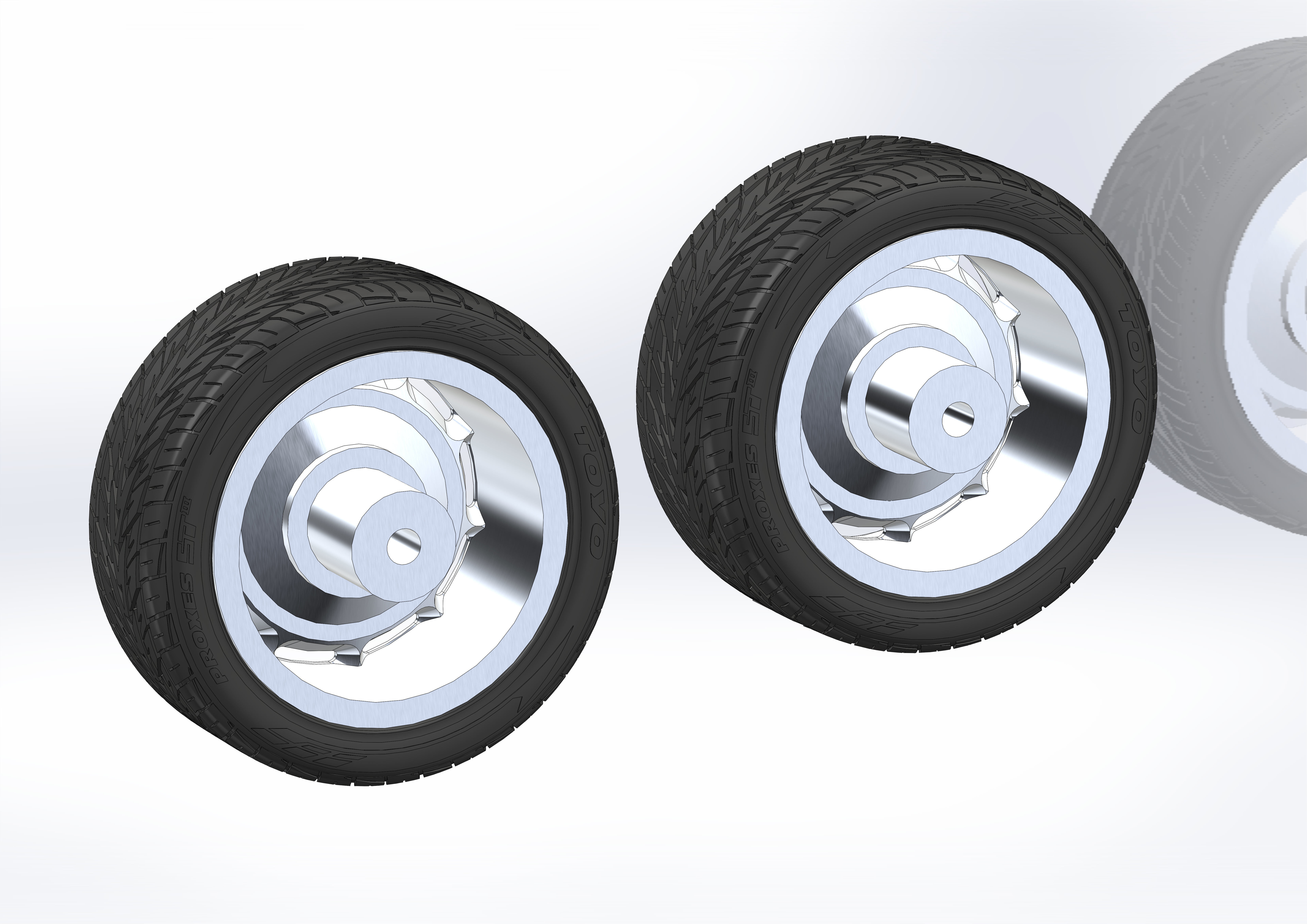 Custom wheels Raceline Impala for your scale model 3D print model_3