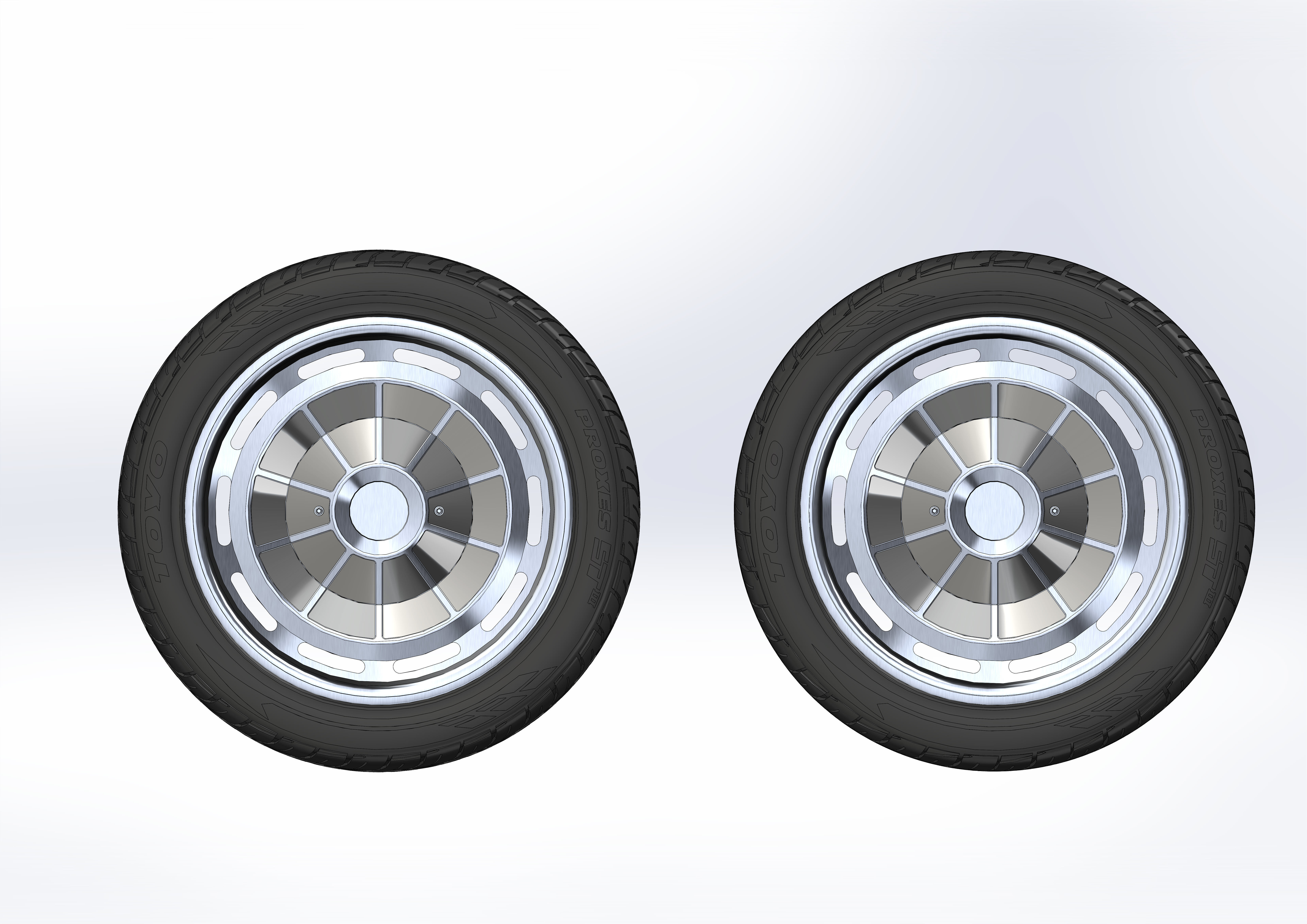 Custom wheels Raceline Impala for your scale model 3D print model_5