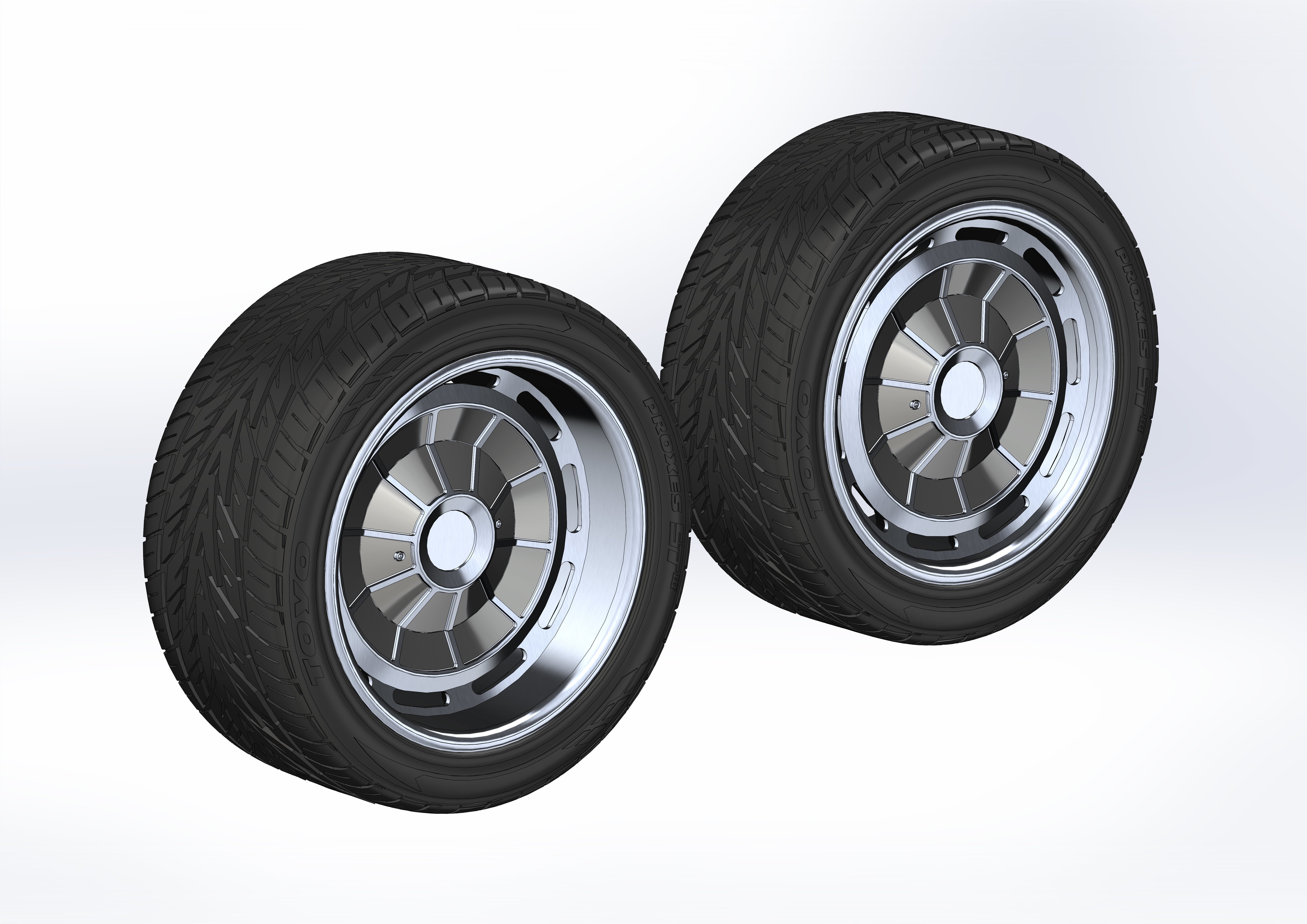 Custom wheels Raceline Impala for your scale model 3D print model_4