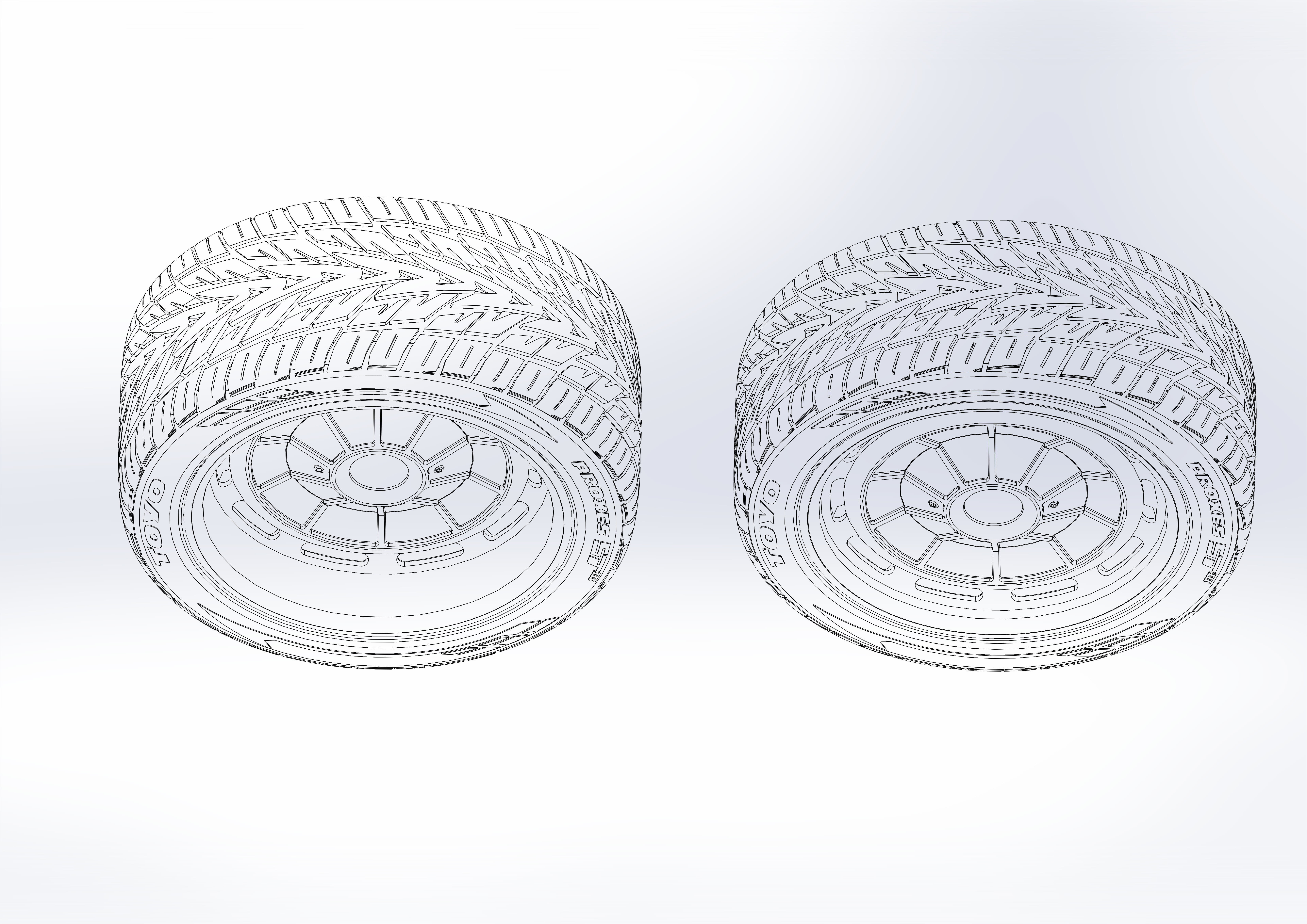 Custom wheels Raceline Impala for your scale model 3D print model_7