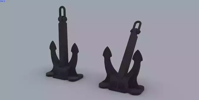 Ship Anchor  3D print model