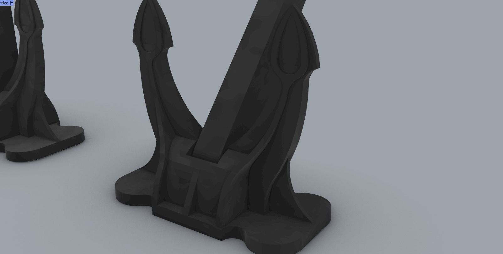 Ship Anchor 3D print model_6