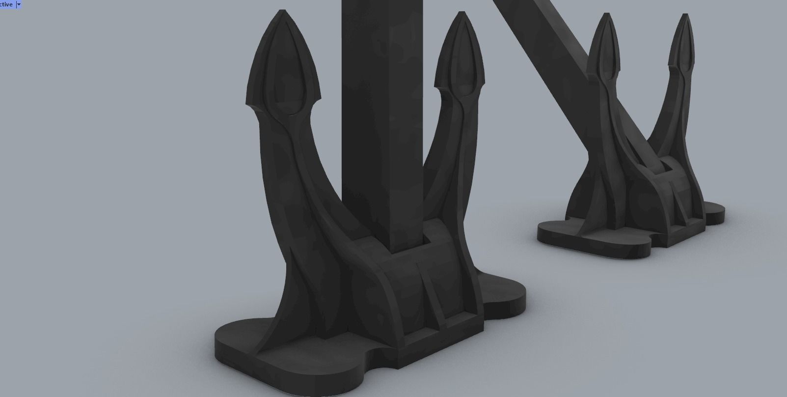 Ship Anchor 3D print model_4