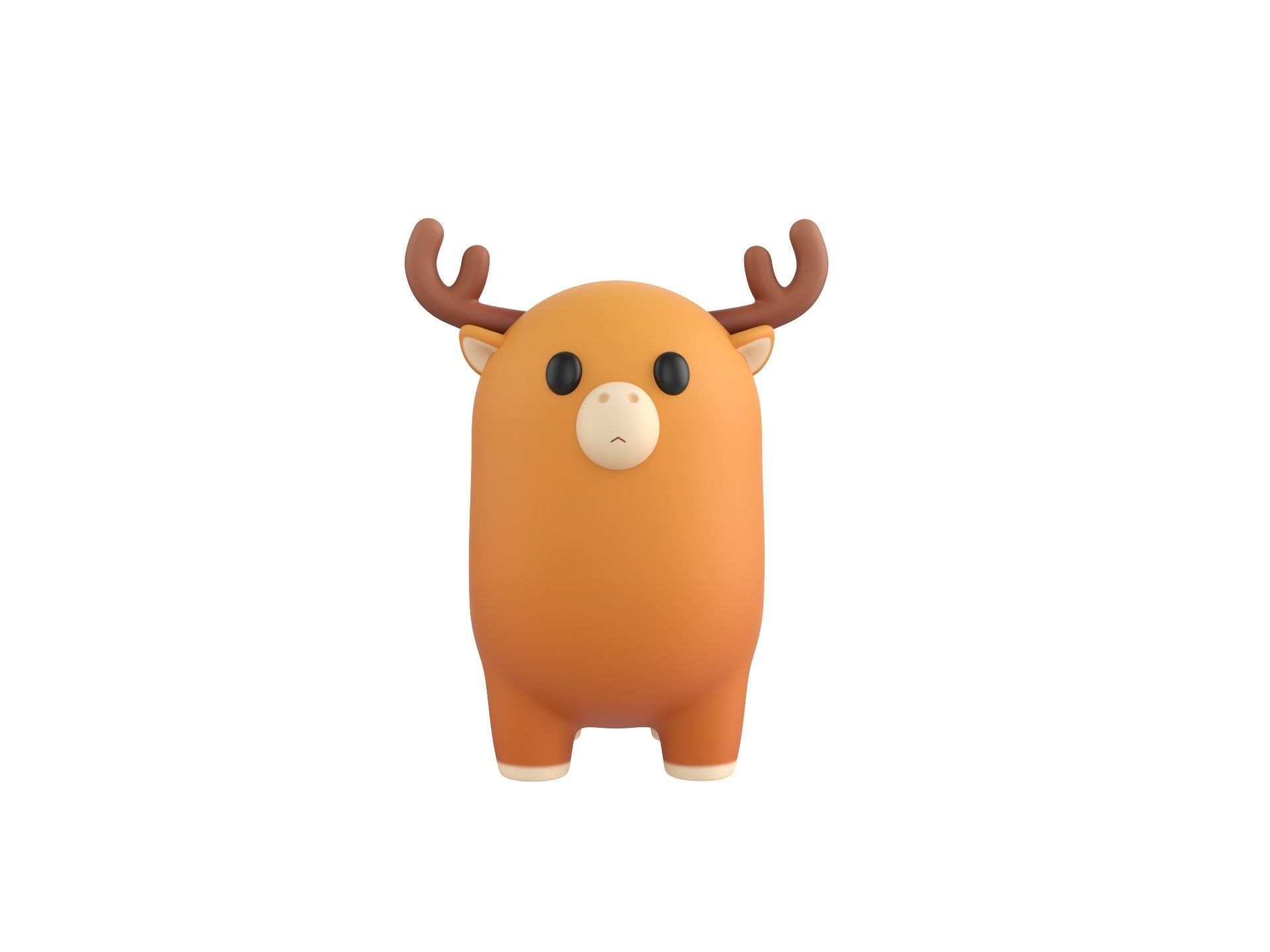 Deer Character 3D model_1