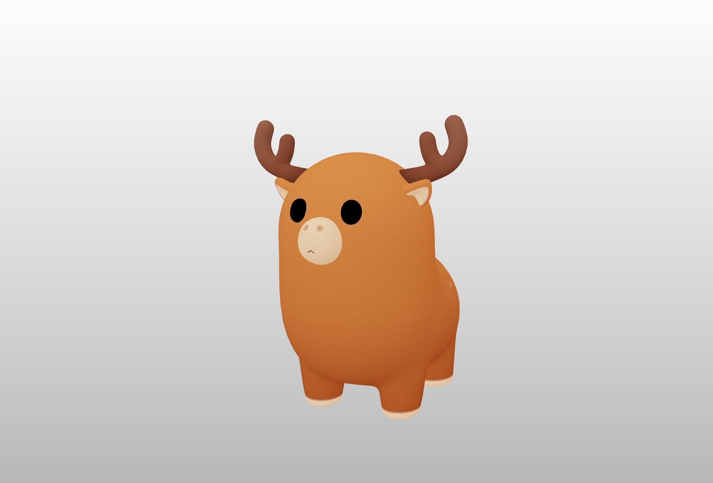 Deer Character 3D model_11