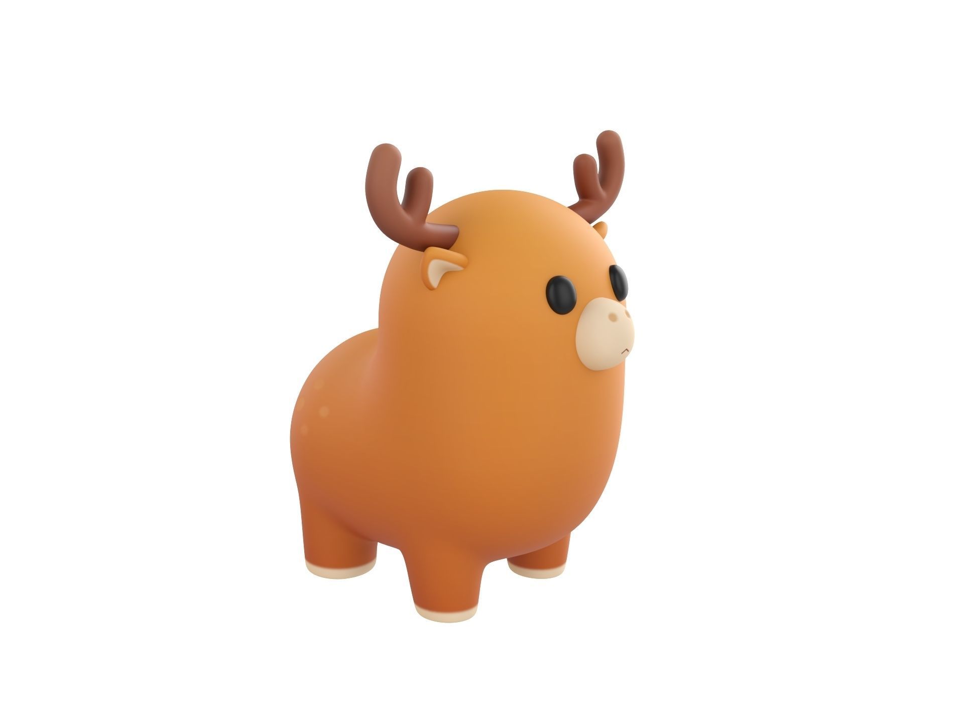 Deer Character 3D model_2