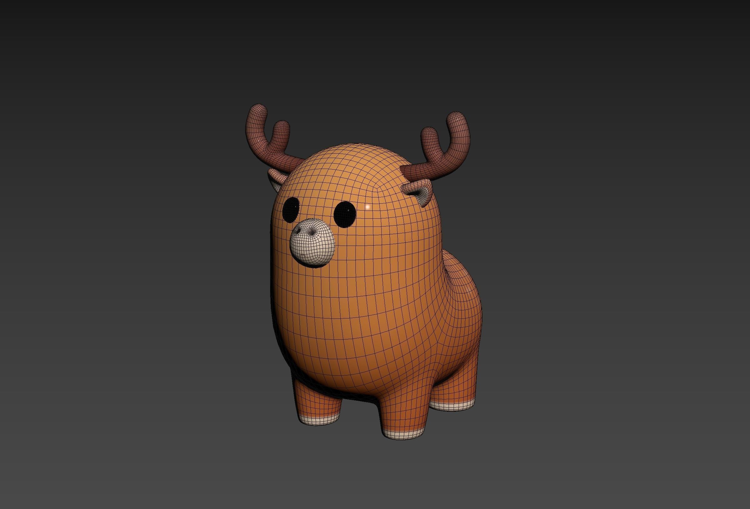 Deer Character 3D model_20