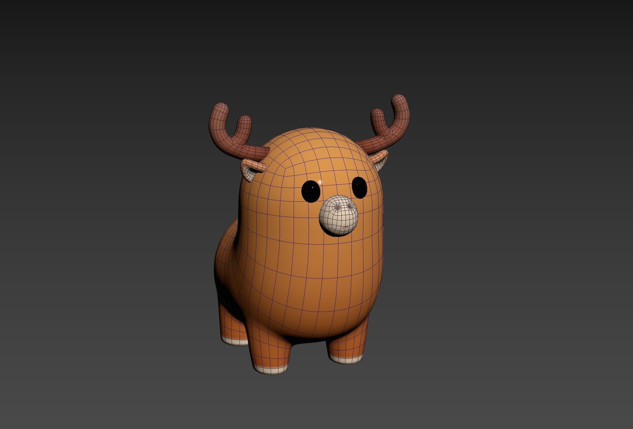 Deer Character 3D model_22